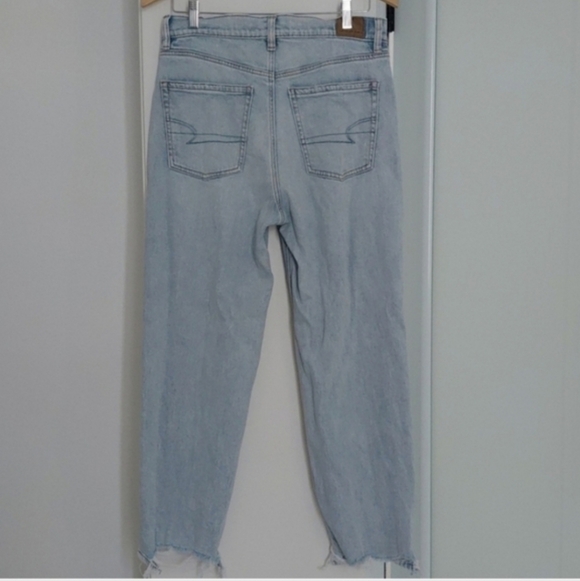 American Eagle Outfitters Strigid Super High Rise Baggy Straight Jeans - Picture 4 of 13